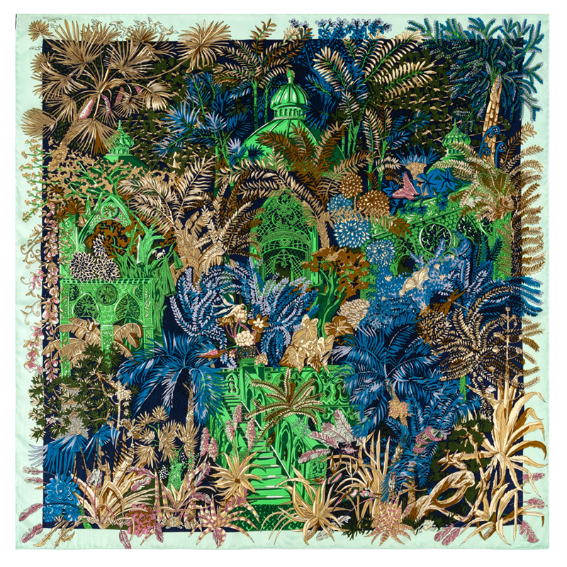 Scarf Silk Square - Handleiding Handgerolde Twill Zijden Sjaal Vrouwen