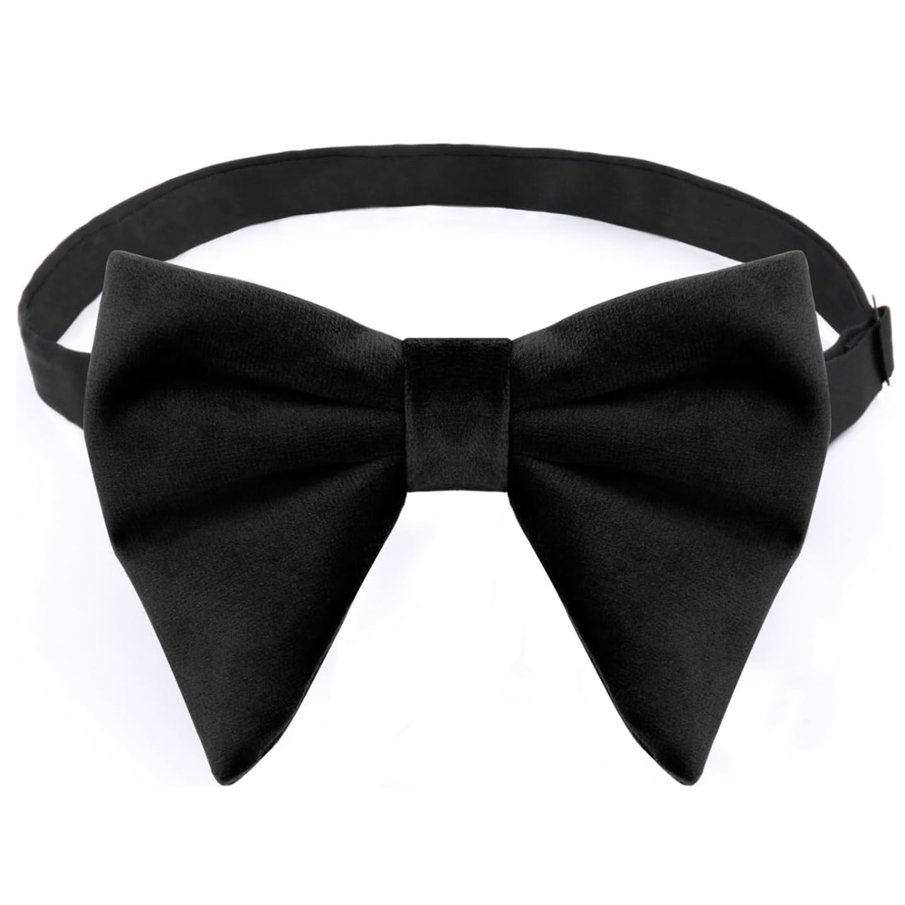 Bow Tie Pre Tied - Heren fluwelen vlinderdassen, voorgeknoopt, verstelbaar, Britse