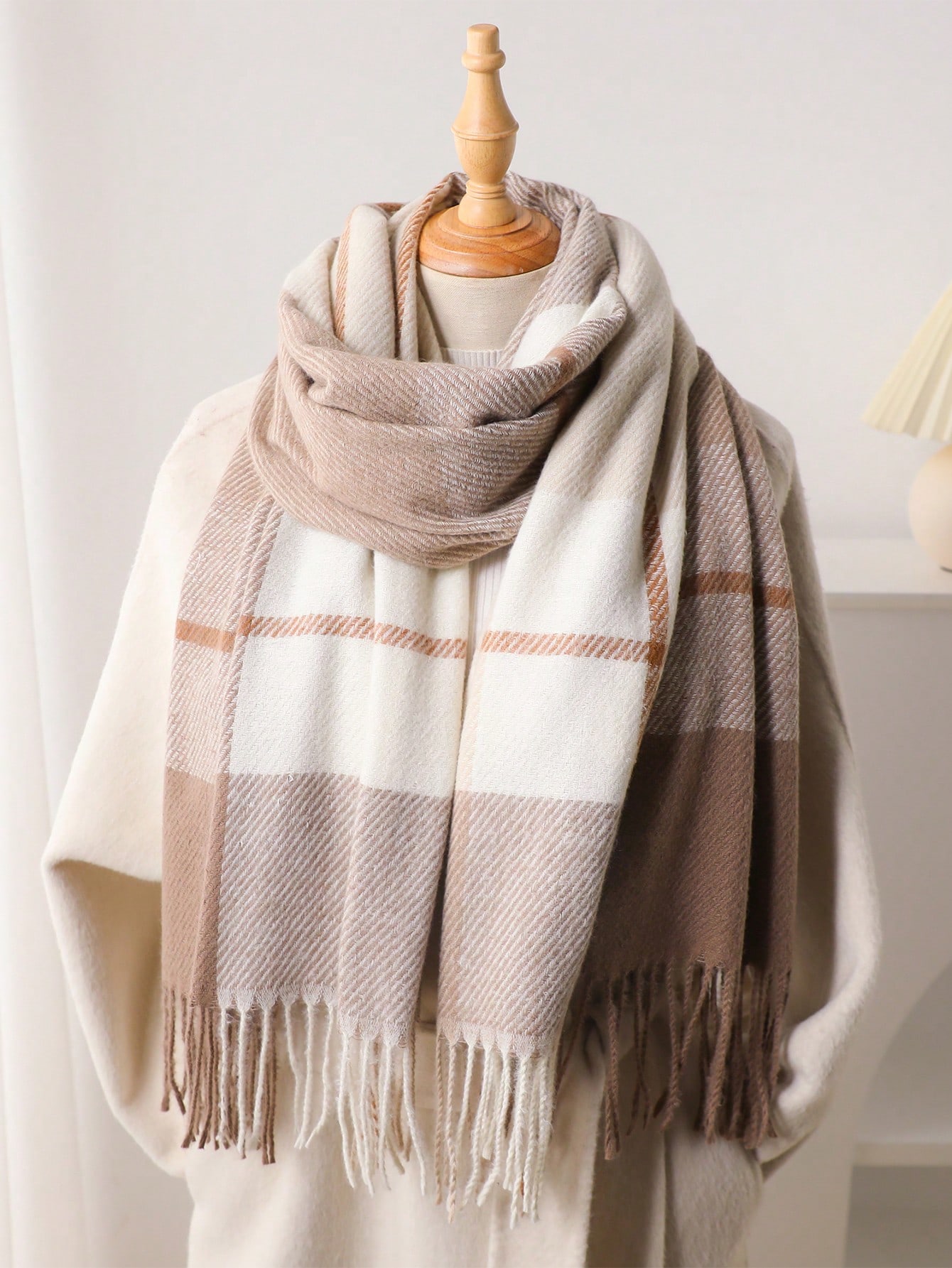 Infinity Scarf Knit - 1 stuk: nieuwe winterse dameshoofddoek van