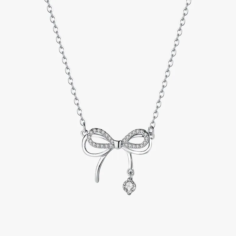 Tie Clip Silver - Echt geld 925 sterling zilveren damesketting