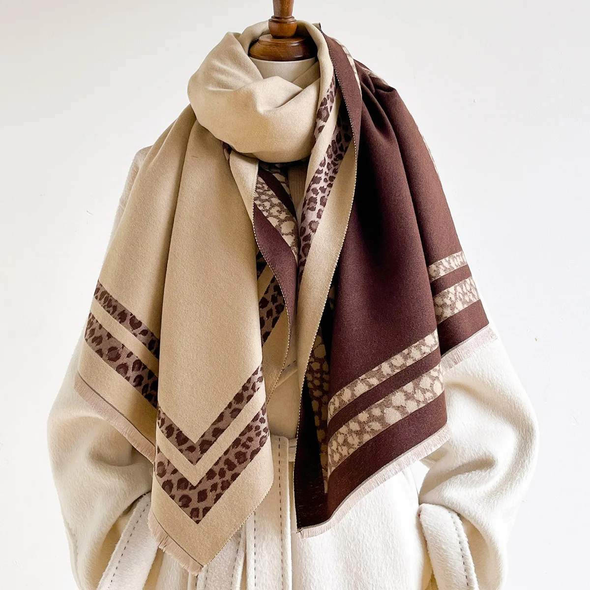 Winter omkeerbare warme grote  - Woven Scarf Blanket recensie en prijs