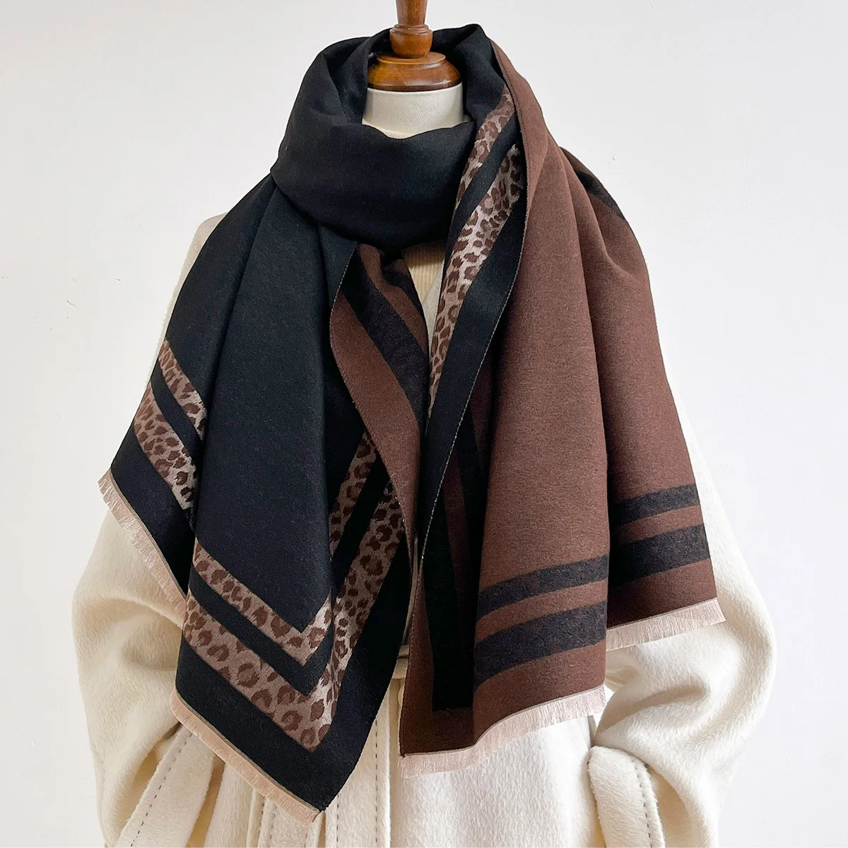 Winter omkeerbare warme grote  - Woven Scarf Blanket recensie en prijs