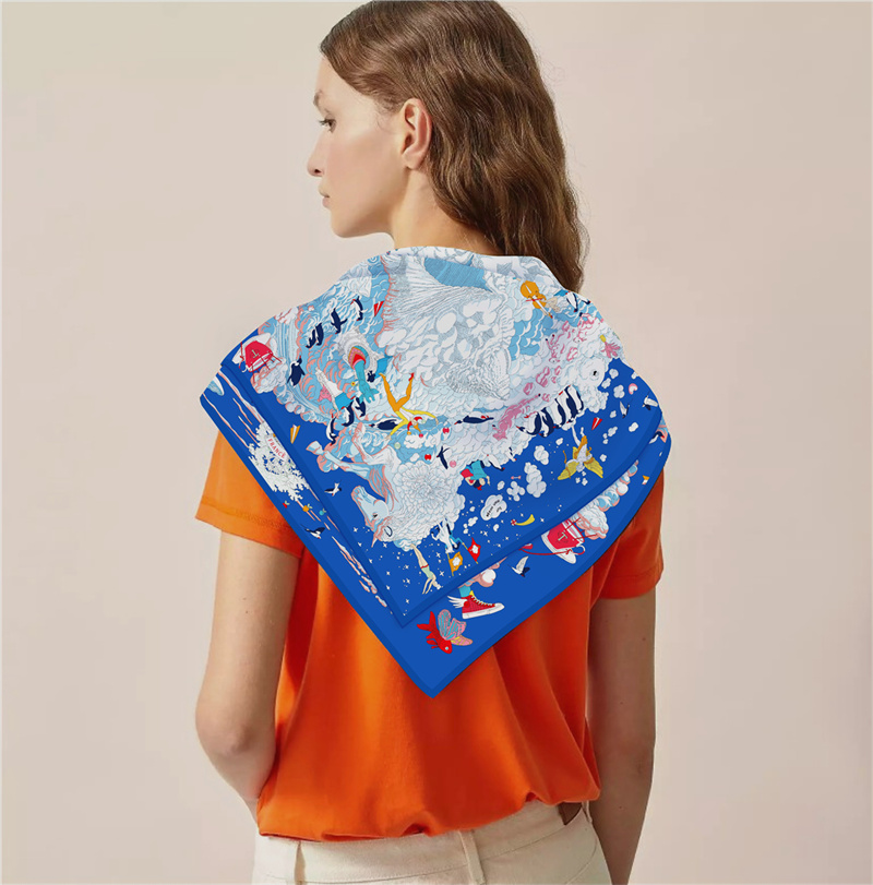 Pobing Twill Zijden Sjaal Vrou - Scarf Silk Square recensie en prijs