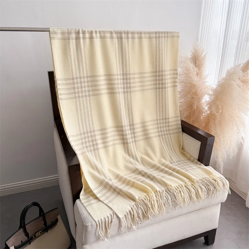 Winter sjaal met franjes voor  - Woven Scarf Blanket recensie en prijs