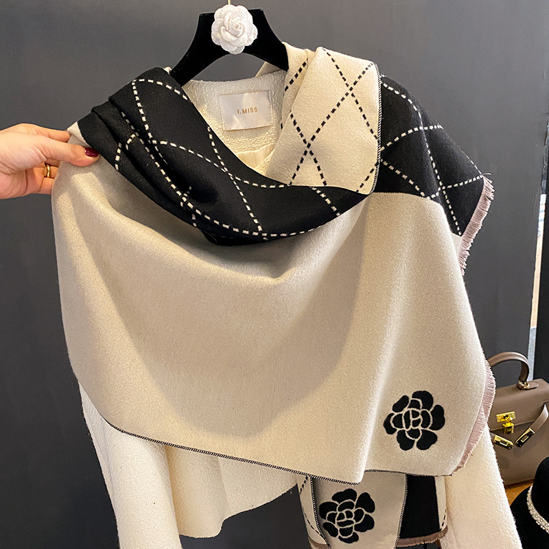 Winter Sjaal Dames Luxe Bloeme - Woven Scarf Blanket recensie en prijs
