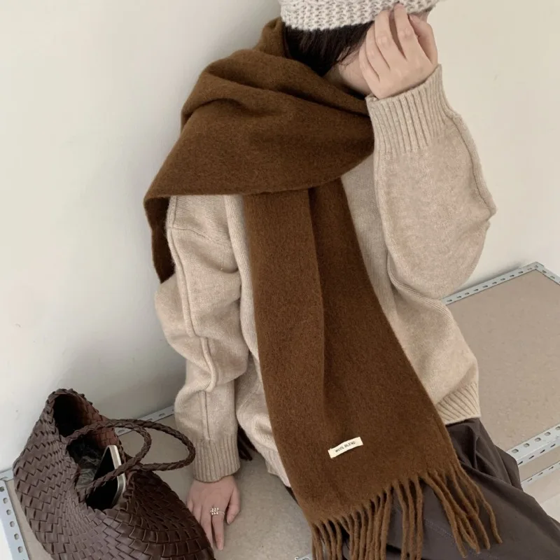 Koreaanse versie, chique effen - Muffler Men Wool recensie en prijs