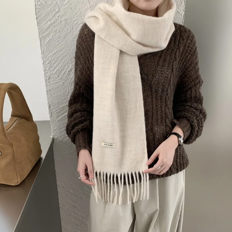 Koreaanse versie, chique effen - Muffler Men Wool recensie en prijs