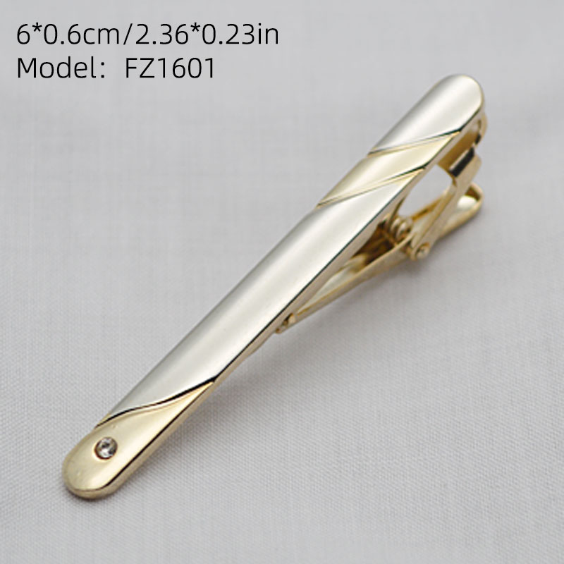 1-delige heren dasspeld in gou - Tie Clip Silver recensie en prijs