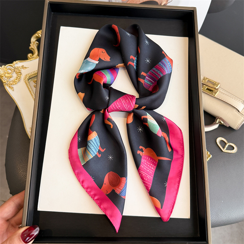 Mode Wiener Hond Print Bandana - Scarf Silk Square recensie en prijs