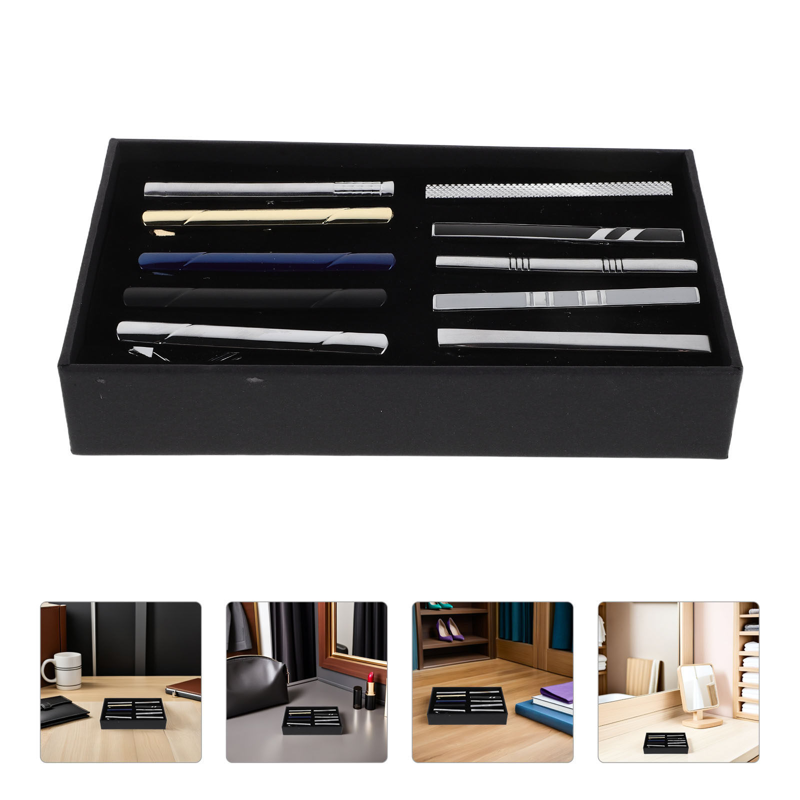 10-delige set stropdasclips, e - Tie Bar Set Gift recensie en prijs