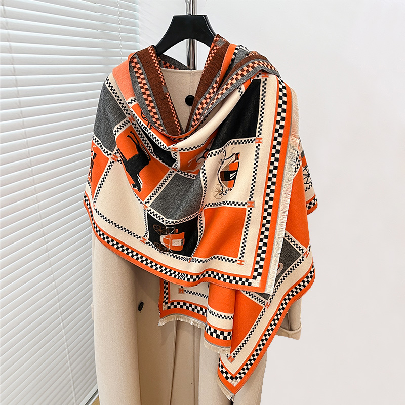 Luxe Warme Poncho Kasjmier Win - Woven Scarf Blanket recensie en prijs